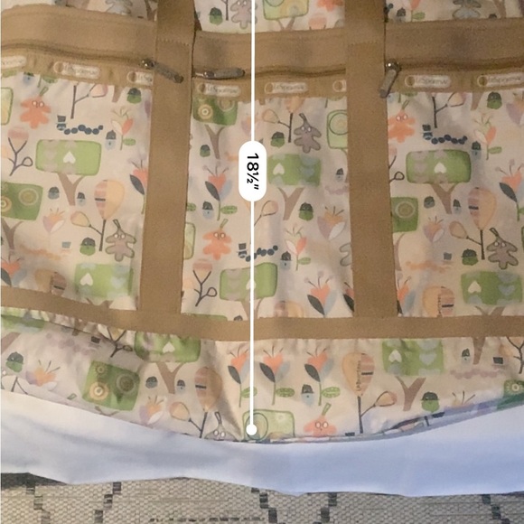 Bnwot LeSportsac Large Nylon Duffle/Tote W Matching Accessorie Bag - Picture 12 of 14